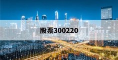 股票300220(股票3000点什么意思)