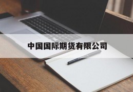 中国国际期货有限公司(中国国际期货有限公司是国企吗)