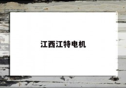 江西江特电机(江西江特电机股份有限公司全称)