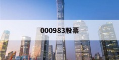 000983股票(000983股票2023分红)