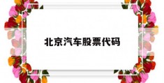 北京汽车股票代码(北京汽车股票代码600166)