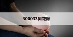 300033同花顺(300033同花顺股票股吧)