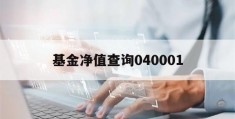 基金净值查询040001(基金净值查询040005)