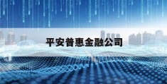 平安普惠金融公司(平安普惠金融公司座机号码区号怎么是0838)