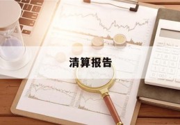 清算报告(清算报告由谁出具)