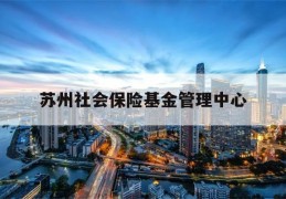 苏州社会保险基金管理中心(苏州养老保险查询个人账户查询)