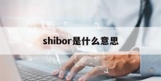 shibor是什么意思(shibor是什么意思啊)