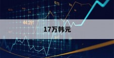 17万韩元(17万韩元折合人民币)