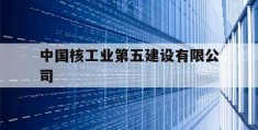 中国核工业第五建设有限公司(中国核工业第五建设有限公司招聘信息)