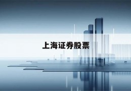 上海证券股票(上海证券股票查询)