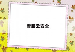 青藤云安全(青藤云安全年终奖)