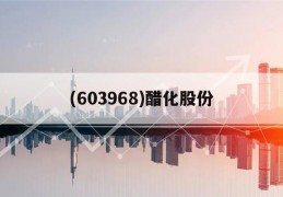 (603968)醋化股份(603968醋化股份一季报)