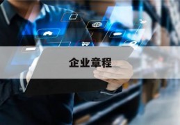 企业章程(企业章程 公司章程)