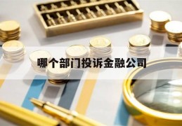 哪个部门投诉金融公司(在哪里投诉举报金融公司)