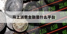 马上消费金融是什么平台(马上消费金融是什么平台合法吗)