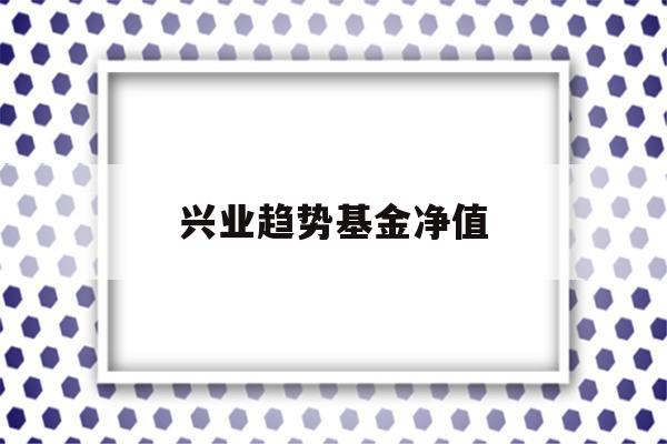 兴业趋势基金净值(兴业趋势基金净值查询163402)